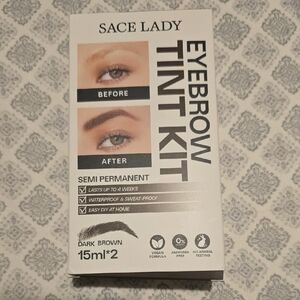 Dark Brown Eyebrow Tint Kit